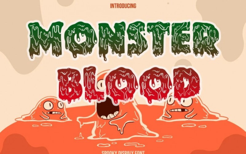 Monster Blood Display Typeface