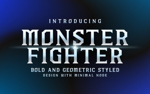 Monster Fighter Display Font