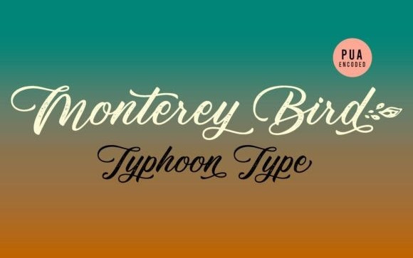 Monterey Bird Calligraphy Font
