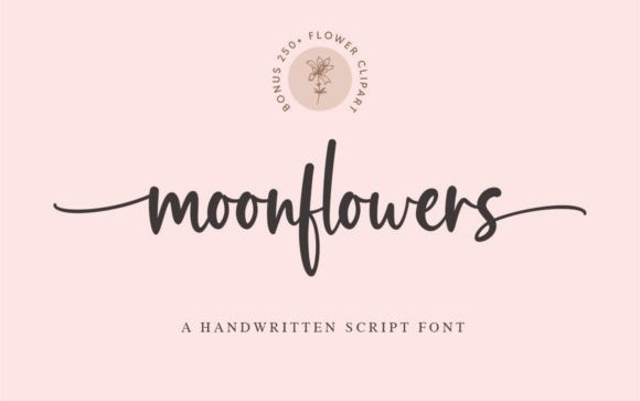 Moonflowers Script Font