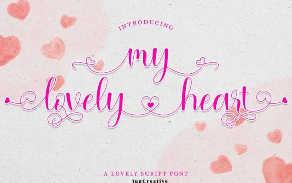 My Lovely Heart Script Font