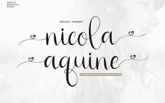 Nicola Aquine Script Font