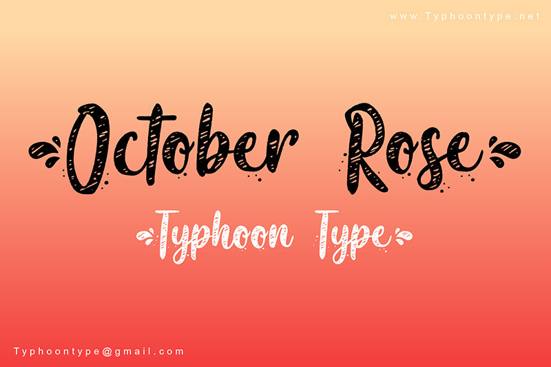 October Rose Script Font
