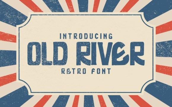 Old River Display Font