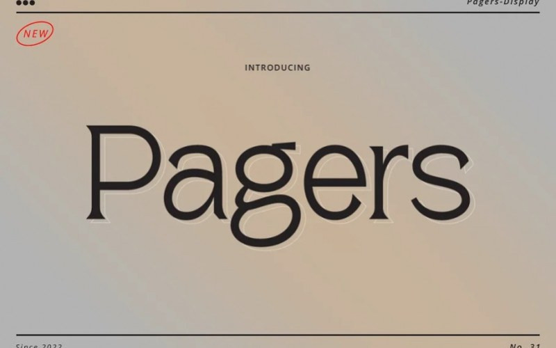 Pagers Serif Font