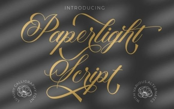 Paperlight Calligraphy Font