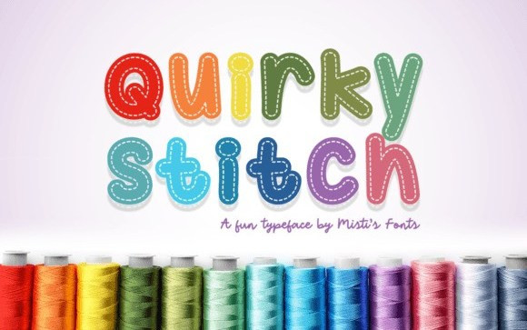 Quirky Stitch Display Font