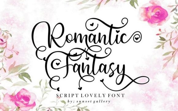 Romantic Fantasy Calligraphy Font