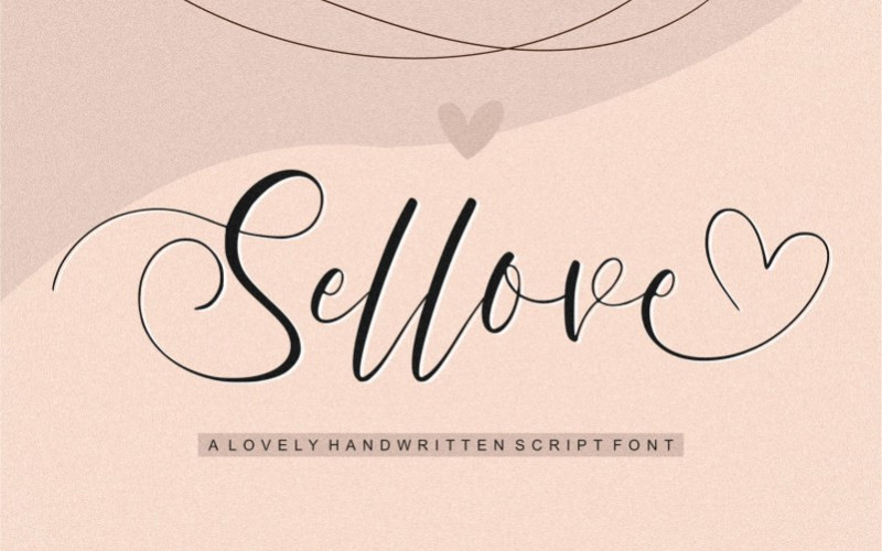 Sellove Calligraphy Font