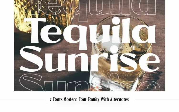 Tequila Sunrise Serif Font