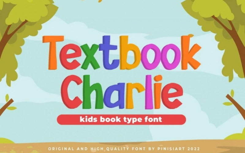 Textbook Charlie Display Font