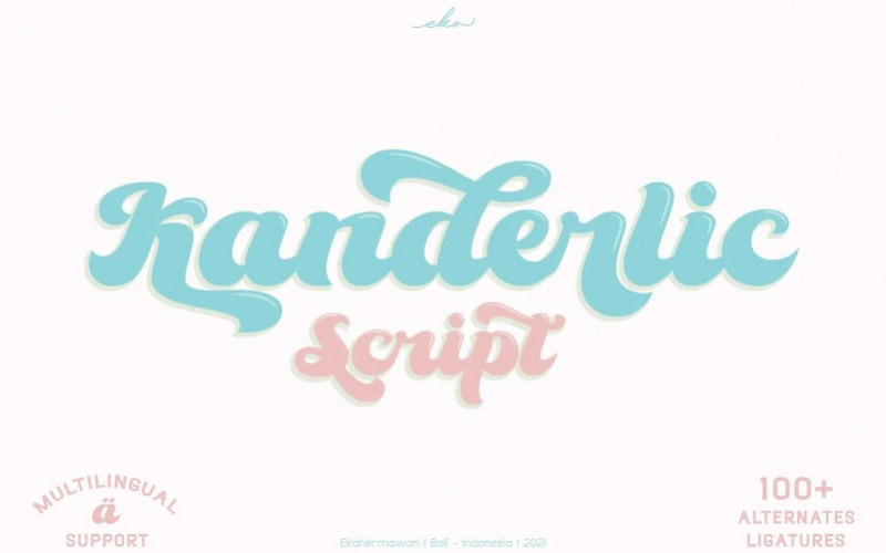 The Kanderlic Script Font