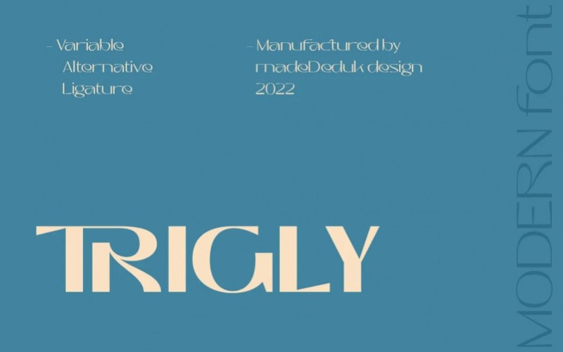 Trigly Sans Serif Font