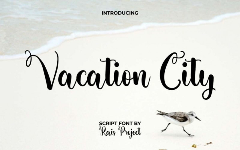 Vacation City Script Font