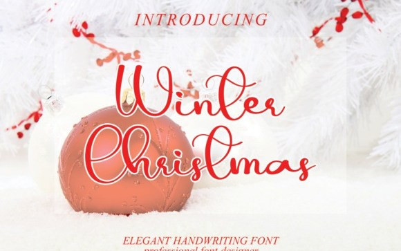 Winter Christmas Calligraphy Font