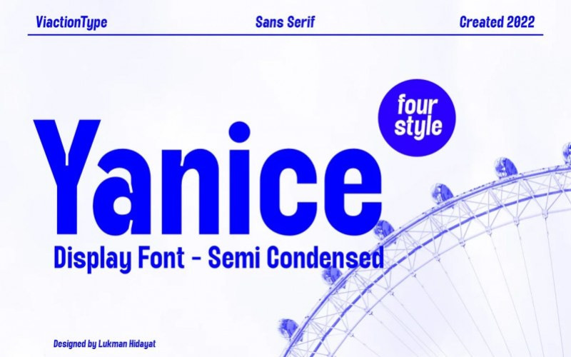 Yanice Sans Serif Font