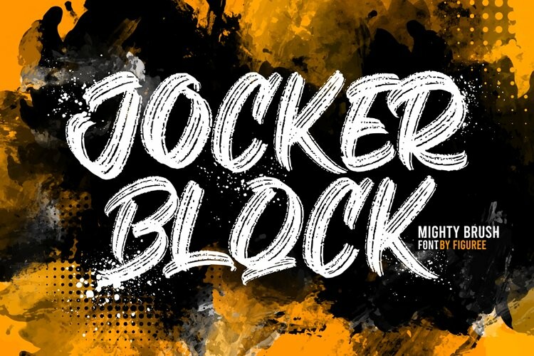 Jocker Block Brush Font