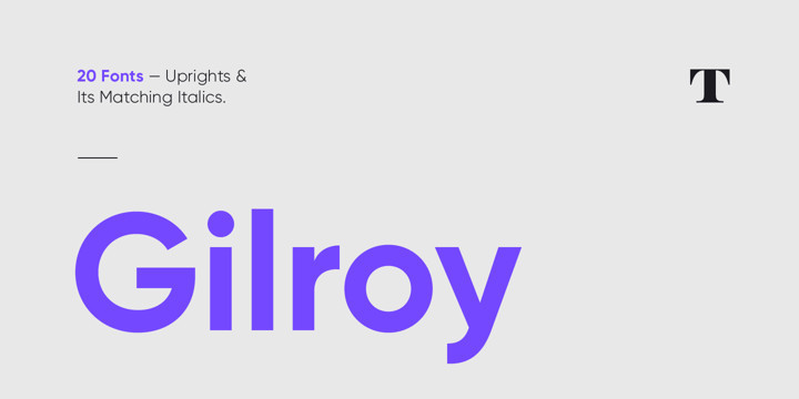 Gilroy Sans Serif Font