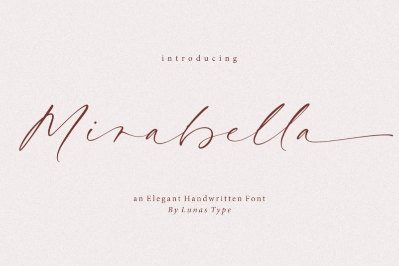 Mirabella Handwritten Typeface