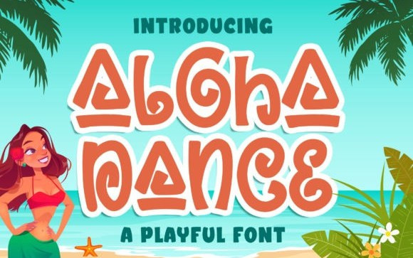 Aloha Dance Display Font