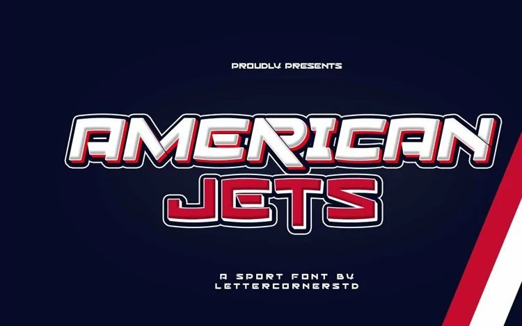 American Jets Display Font