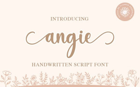 Angie Calligraphy Font