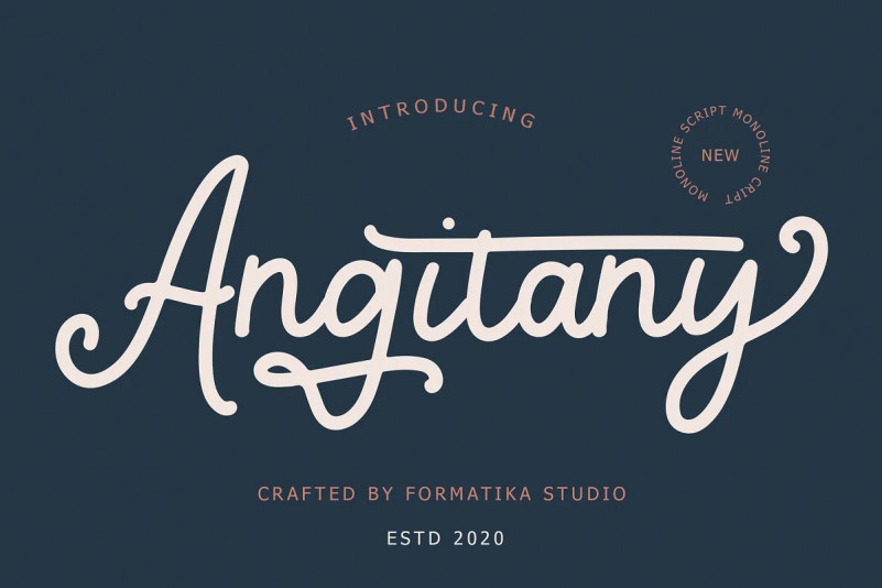 Angitany Script Font