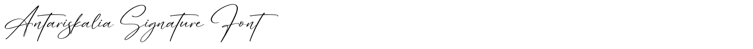 Antariskalia Signature Font