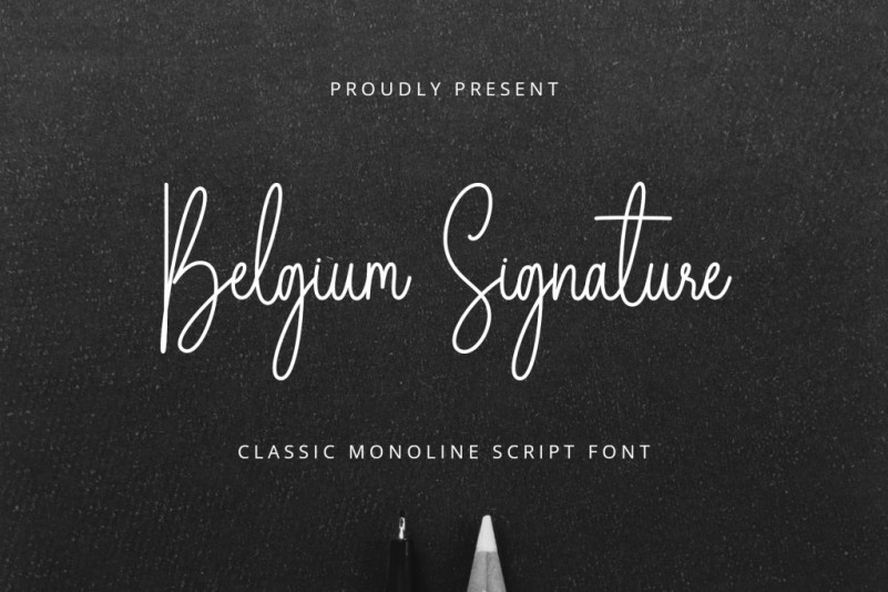 Belgium Signature Script Font