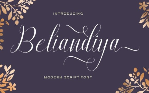 Beliandiya Calligraphy Font