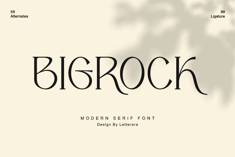 Bigrock Serif Font