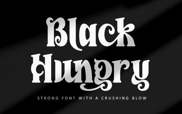 Black Hungry Display Font