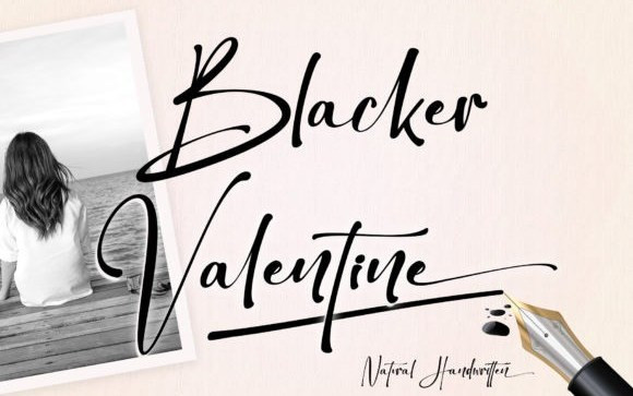 Blacker Valentine Script Font
