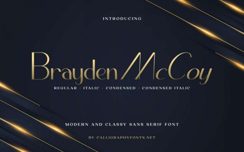 Brayden Mccoy Sans Serif Font