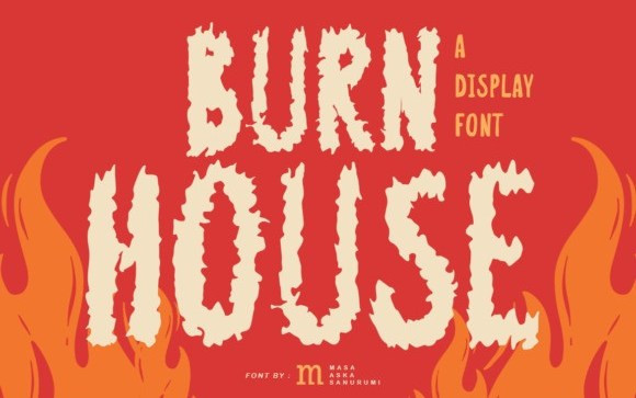 Burn House Display Font