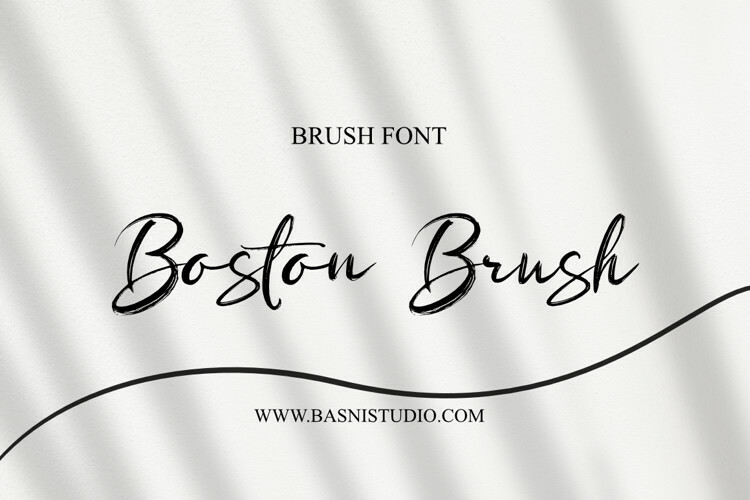 Boston Brush Font
