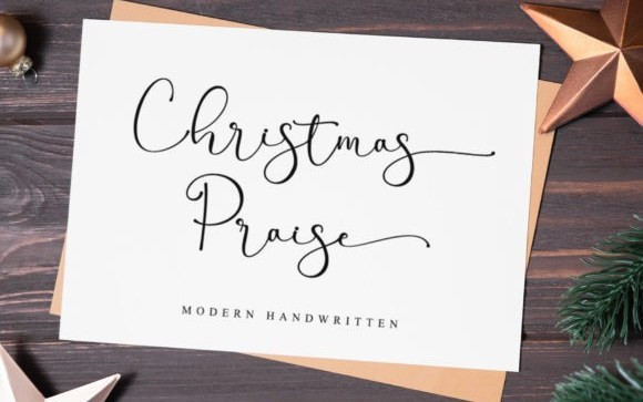 Christmas Praise Script Font