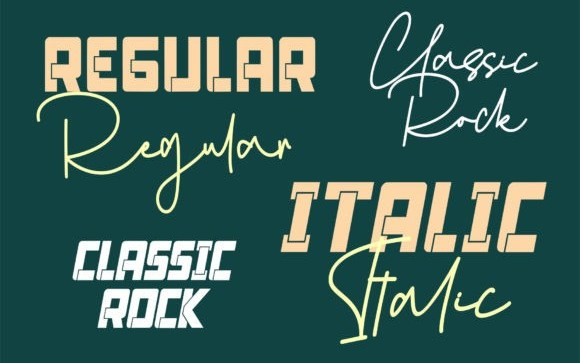 Classic Rock Display Font