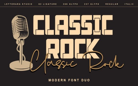 Classic Rock Display Font