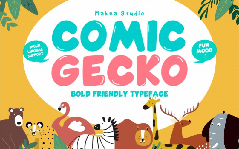 Comic Gecko Display Font