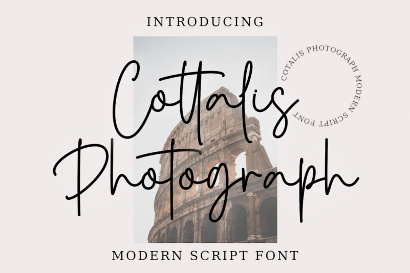 Cottalis Photograph Script Font