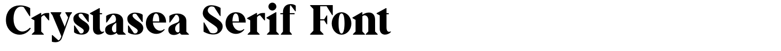 Crystasea Serif Font