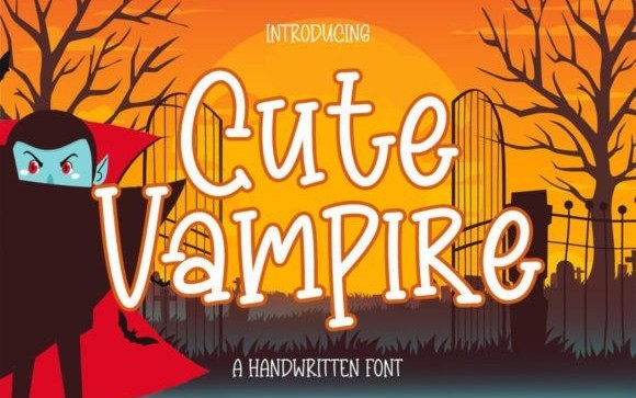 Cute Vampire Display Font