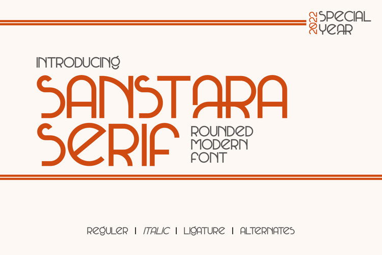 Sanstara Display Typeface