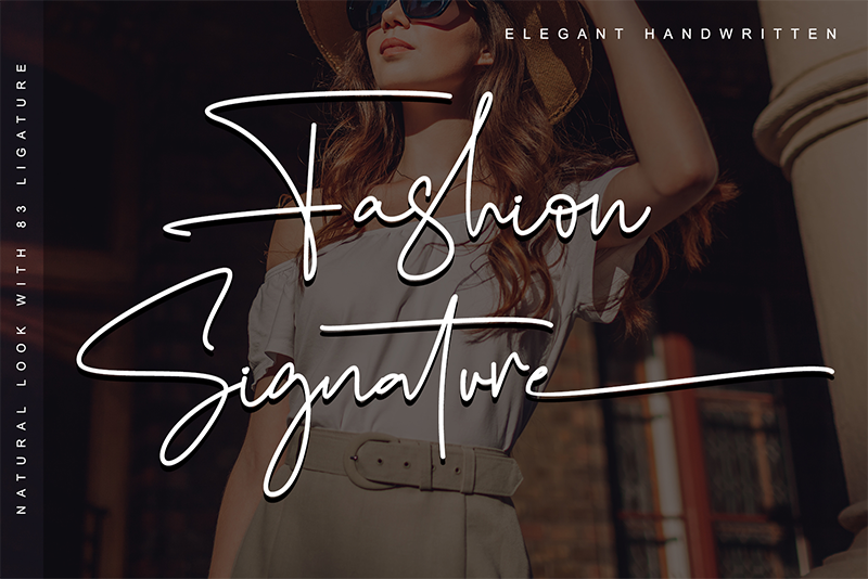 Fashion Signature Script Font