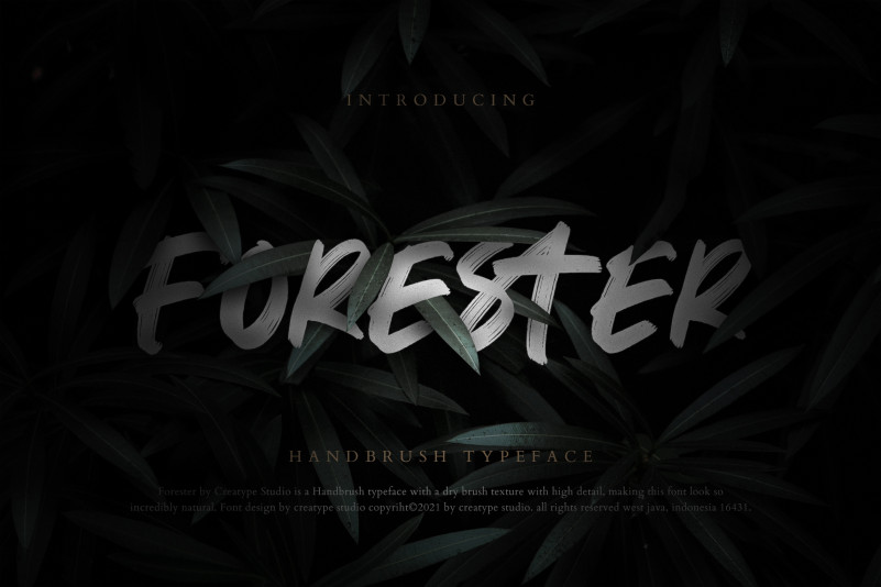 Forester Brush Font