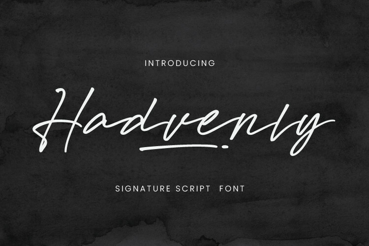 Hadvenly Script Font