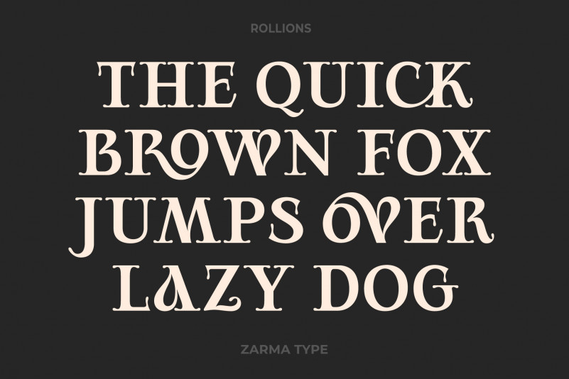 Rollions Serif Font
