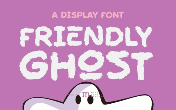 Friendly Ghost Display Font