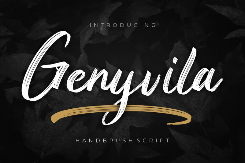 Genyvila Brush Font